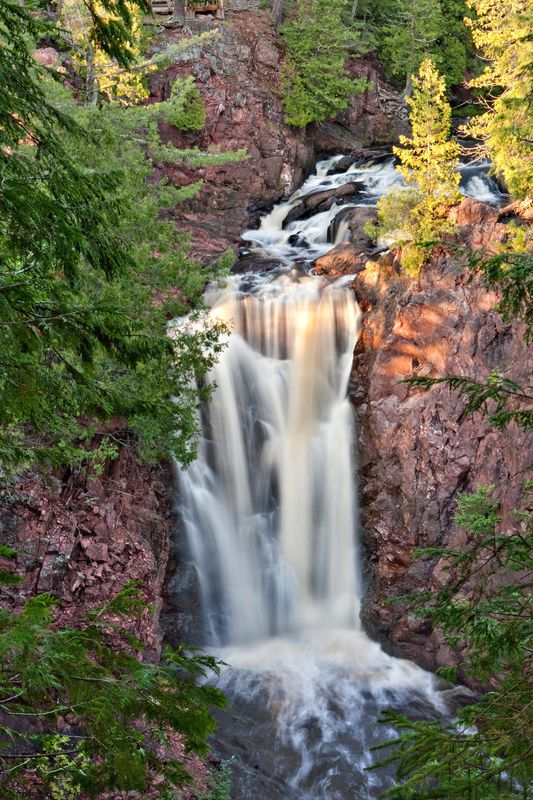 Brownstone Falls drops 30 feet along the Doughboys' Trail in Copper Falls State Park near Mellen.