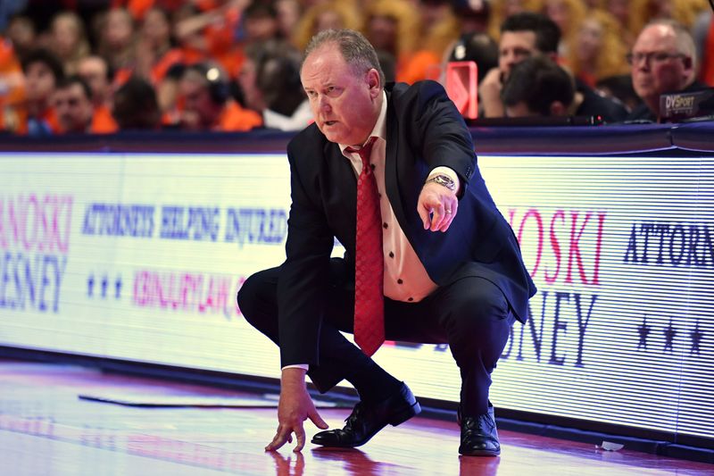Feb 10, 2026; Champaign, Illinois, USA; Wisconsin Badgers head coach Greg Gard during the second half against the Illinois Fighting Illini at State Farm Center. Mandatory Credit: Ron Johnson-Imagn Images