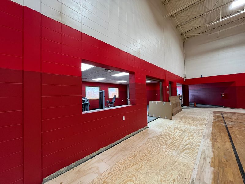 Crews continue to work on the new John E. Alexander Community Center in the former Youth Building in Port Edwards.