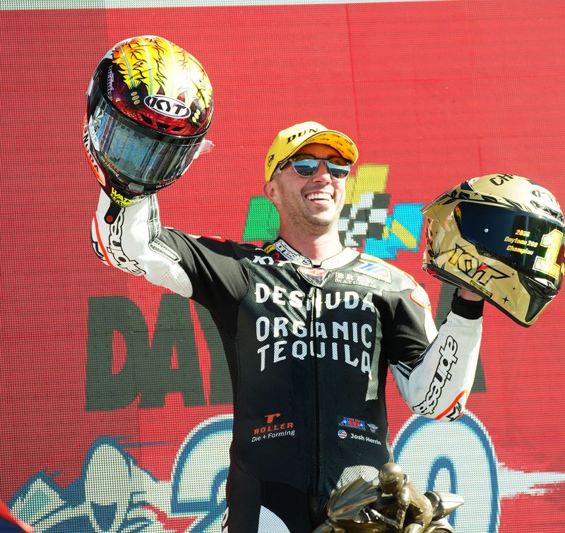 Josh Herrin won both ends of the Road America Superbike doubleheader in 2025 but is competing in the Supersport class this year.