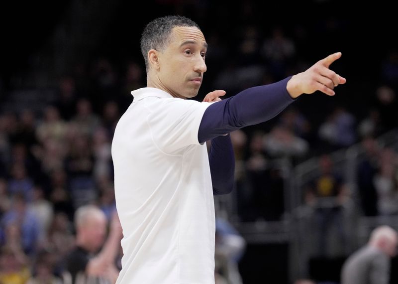 Marquette head coach Shaka Smart is shown during the second half of their game Saturday, March 7, 2026 at Fiserv Forum in Milwaukee, Wisconsin. Marquette beat UConn 68-62.