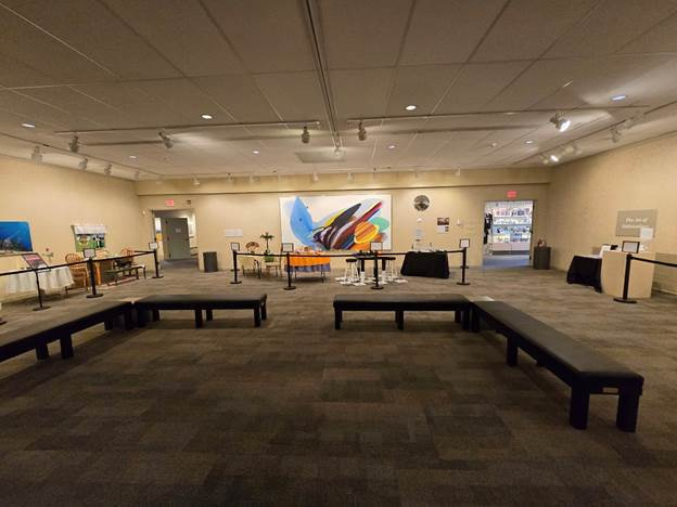 2025 Art of Tablesettings exhibit featuring Phenomena, Saturn Ascent.