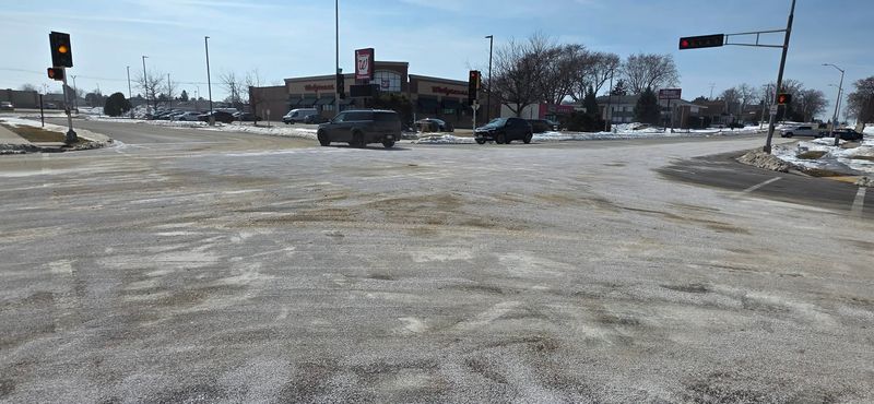 Scene of a cooking oil spill in Waupun Friday, March 20, 2026.