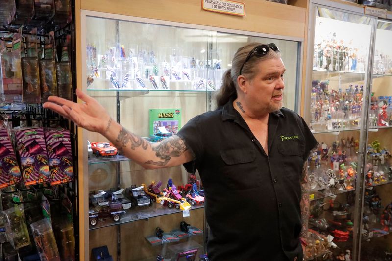 Freaktoyz owner Matthew Rieley explains the store success through the years to the Press on March 19, 2026. The owners are celebrating 15 years of business in Sheboygan.