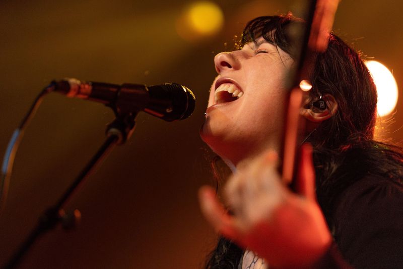 North Carolina band Wednesday performs at a sold-out Turner Hall Ballroom in Milwaukee on Friday, March 27, 2026.