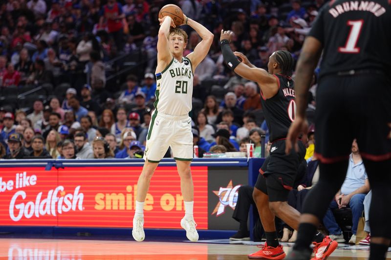 Bucks guard AJ Green broke the team's franchise record for 3-pointers in a season when he hit his third triple of the game against the 76ers on Sunday, April 12 at Xfinity Mobile Arena in Philadelphia.