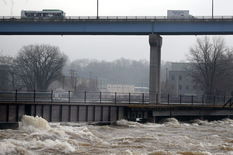 High water along the Fox River on Tuesday, April 14, 2026 in Appleton, Wis. Thunderstorms and heavy overnight rain caused high water, closed roads and flood warnings in the Fox Cities.
Wm. Glasheen USA TODAY NETWORK-Wisconsin