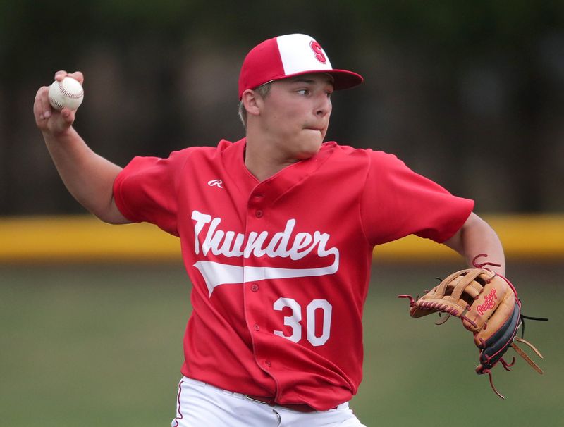 Seymour High School’s relief pitcher Xavier Salzman (30) against Fox Valley Lutheran High School during their baseball game on Tuesday, April 14, 2026 in Appleton, Wis. Fox Valley Lutheran defeated Seymour 3-2.
Wm. Glasheen USA TODAY NETWORK-Wisconsin