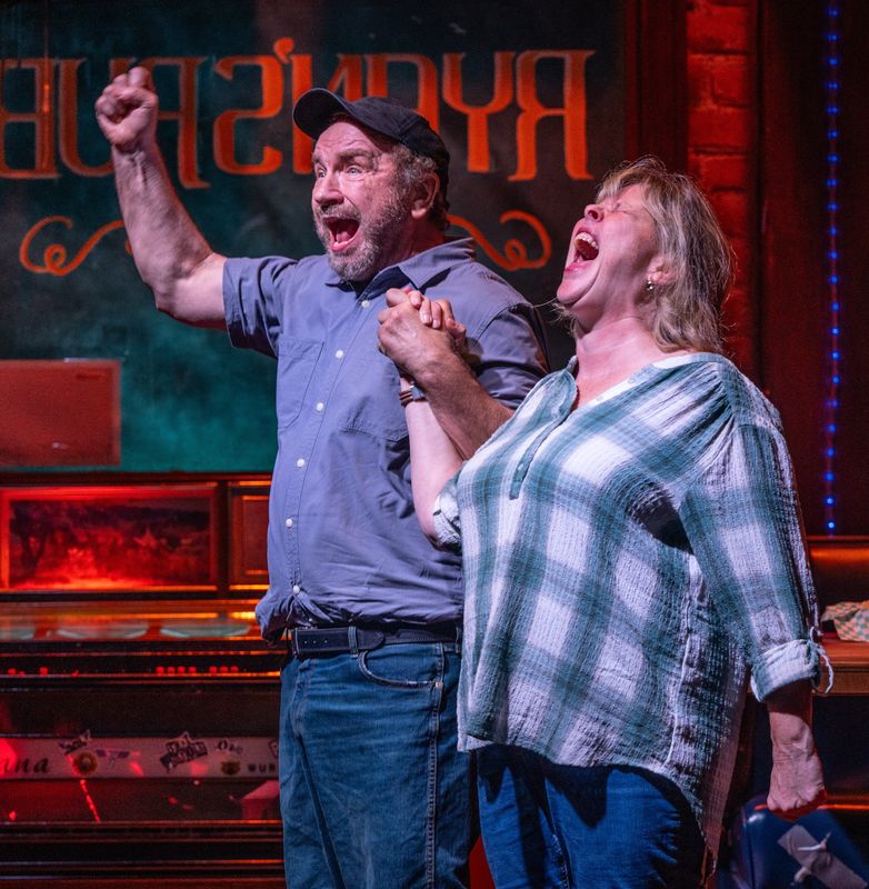 Doug Mancheski and Kelli Strickland starred in the world premiere production of "Ryan's Pub, Trivia Night" in 2025 at Third Avenue PlayWorks in Sturgeon Bay.