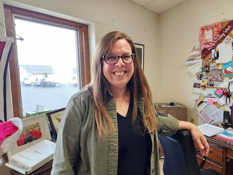 Breanna Wozniczka poses in her office April 20, 2026 in Hortonville, WI.