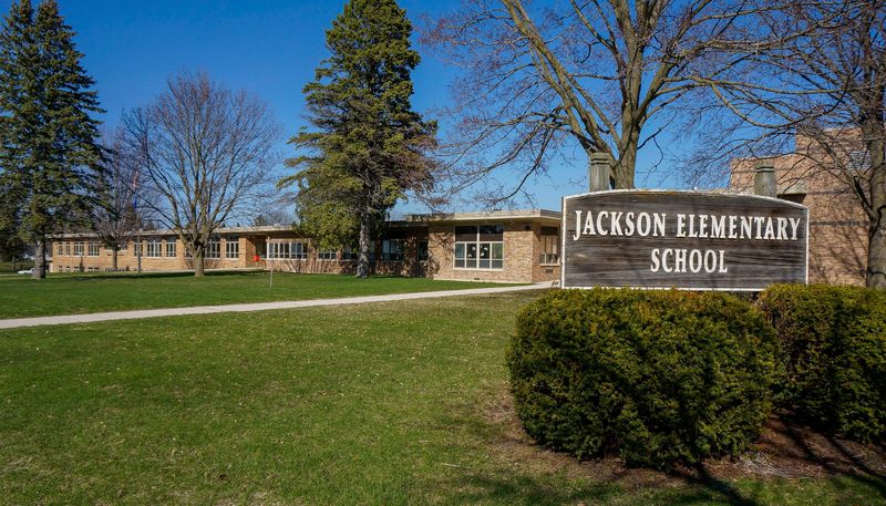 Andrew Jackson Elementary School is one of the schools to close in Manitowoc, Wis., as seen April 21, 2026.