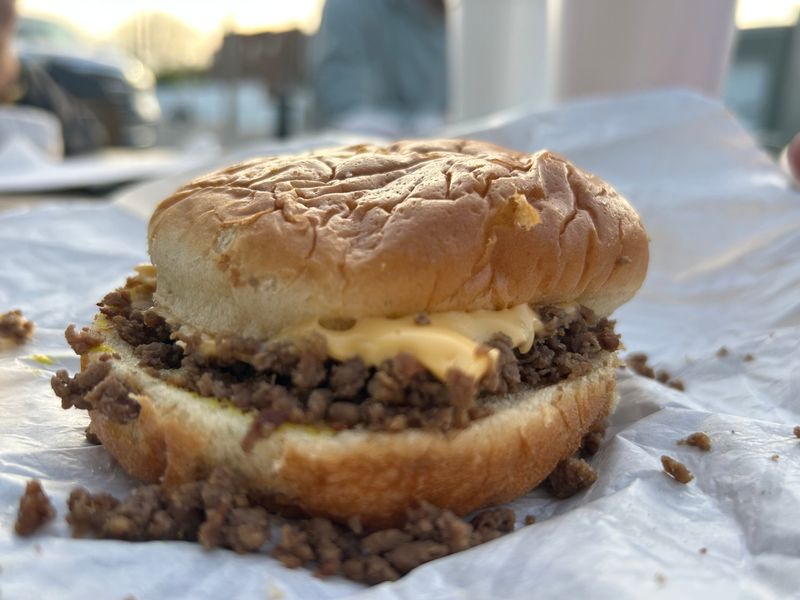 A Cheese-Rite sandwich from the Maid-Rite Sandwich Shoppe in Greenville, Ohio, where dining critic Rachel Bernhard grew up.
