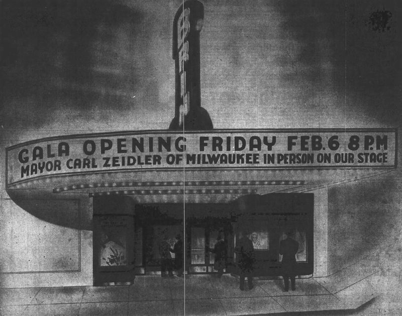The Brin theater in Menasha opened on Christmas Day in 1928. The theater went through a major renovation in 1942. The building also contained apartments and a bowling alley.