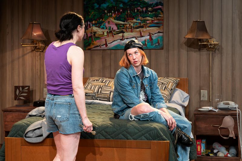 Jaimelyn Gray and Tess Cinpinski perform in Tracy Letts' "Bug," staged by The Constructivists through May 9.
