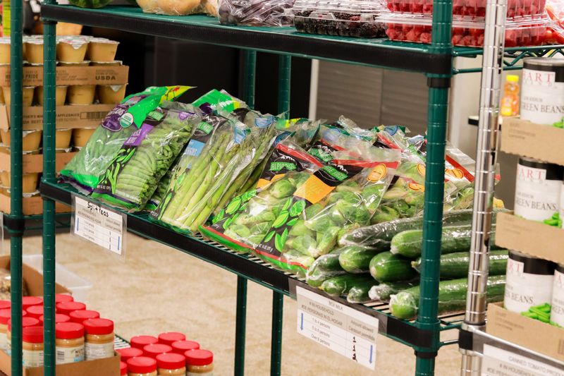 Healthy food choices available at a Hunger Task Force partner pantry.