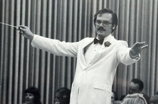 Professor Michael Arendt was the founder and first conductor of the Lakeshore Wind Ensemble.
