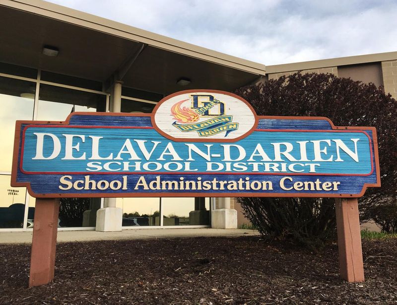 The Delevan-Darien School District's School Administration Center is shown here.