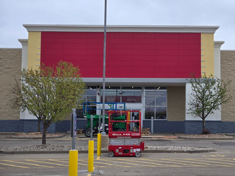 The future Burlington store in Oshkosh is getting a new look, as seen in late April 2026. The new store is expected to open May 15.