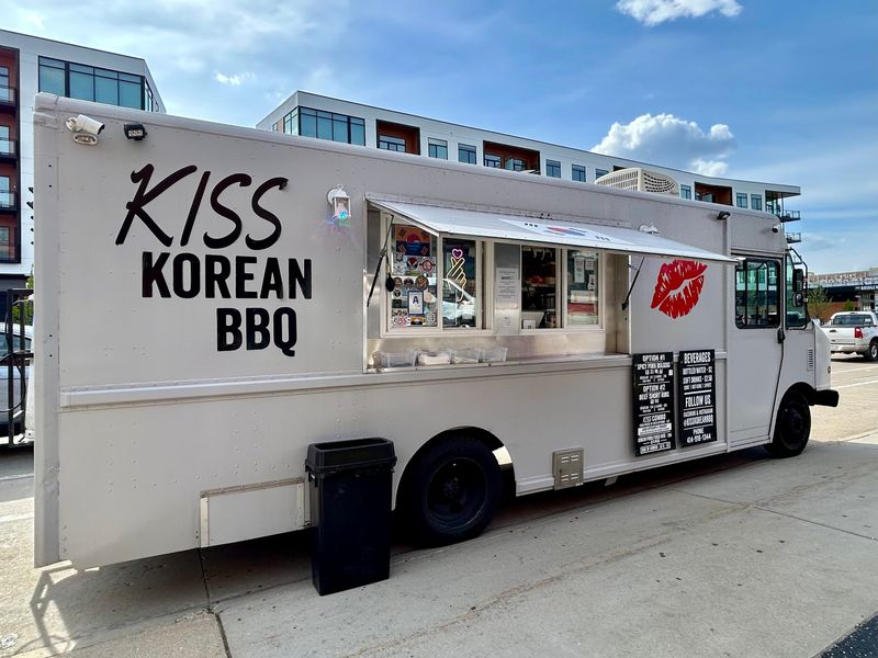 The KISS Korean BBQ food truck is parked outside of the Lincoln Warehouse, 2018 S. First St., most Mondays through Saturdays.