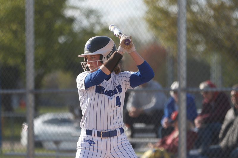 Oshkosh West's Colleen Fitzpatrick waits for a pitch against Fond du Lac at Oshkosh West on Thursday, May 7, 2026. Fond du Lac beat Oshkosh West, 6-3.