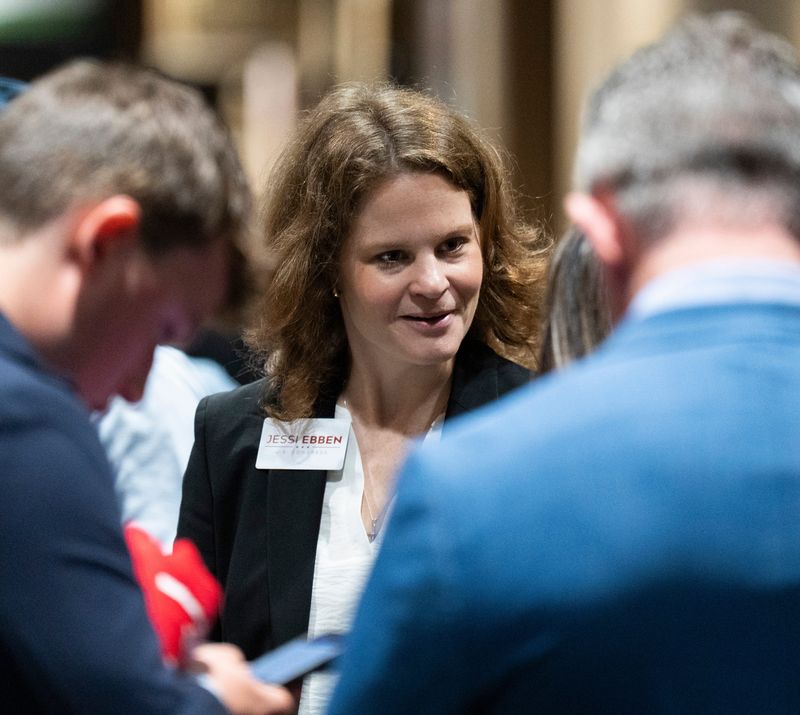 7th Congressional District candidate Jessi Ebben is seen during the 2026 Republican Party of Wisconsin State Convention on Saturday May 16, 2026 at the Kalahari Resorts & Conventions in Baraboo, Wisconsin.