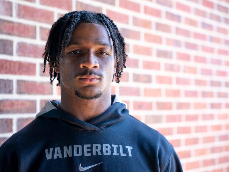 Vanderbilt corner back Marlon Jones at Vanderbilt University in Nashville, Tenn., Tuesday, Aug. 26, 2025.
