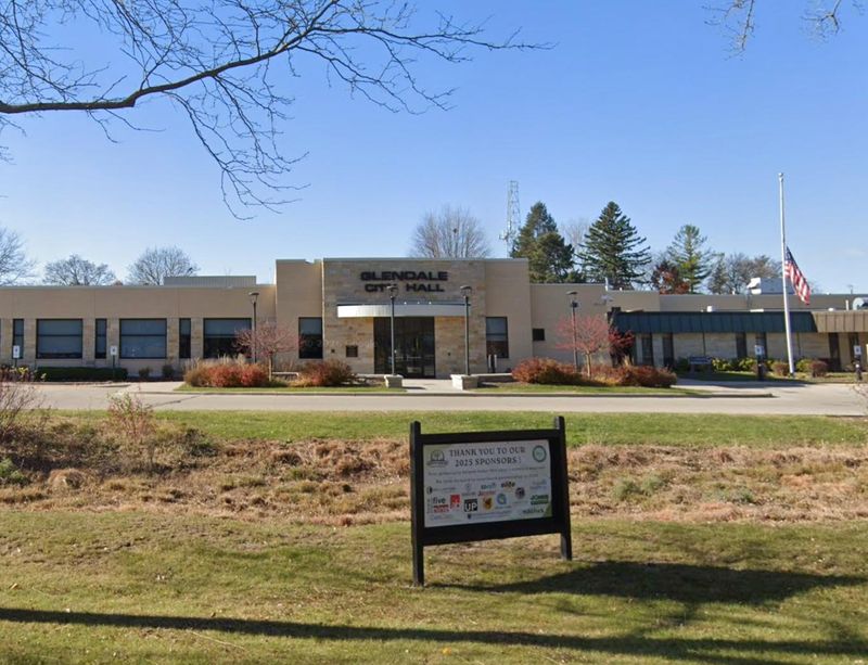 Glendale City Hall is located at 5909 N. Milwaukee River Parkway.