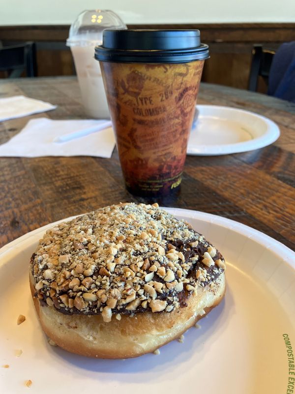 A peanut mudpie and a cup of coffee at Johnston’s Bakery, as seen May 18, 2026. Johnston’s Bakery, 1227 Superior Ave., in Sheboygan, Wis., received some love for its donuts.