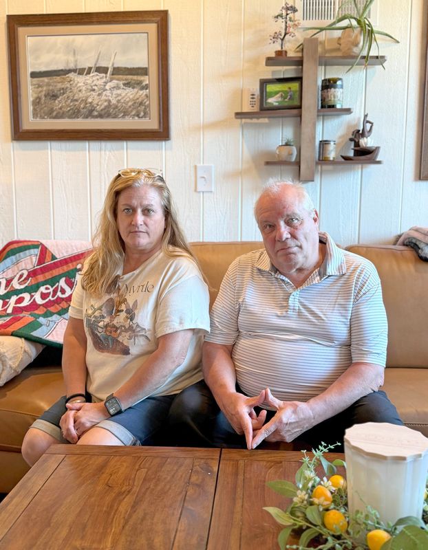 Kenosha residents Matthew and Annette Flynn, photographed at their home on Wednesday May 20, 2026, are considering an appeal to the Wisconsin Supreme Court after losing a May 19 decision in their effort to reclaim $13,000 they say they won in a 50/50 raffle at a Milwaukee Brewers game.