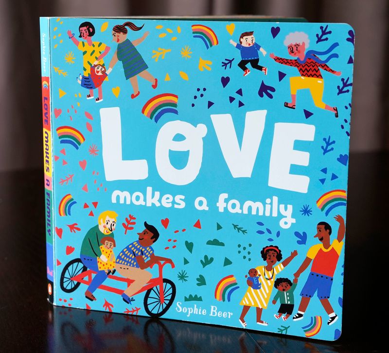 The children's book "Love Makes a Family" was removed from a traveling library for 4K students in Menomonee Falls for its inclusion of same-sex parents.