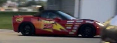 The De Pere Police Department is looking for the owner of a Lightning McQueen-themed corvette from the "Cars" movie.