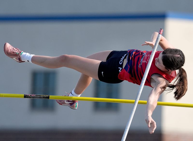 Sturgeon Bay High School’s Talia Schmidt competes in the pole vault during a Division 2 track and field sectional meet on Friday, May 29, 2026 in Chilton, Wis.
Wm. Glasheen USA TODAY NETWORK-Wisconsin