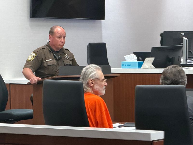 Kevin Lychwick, left, sits with his attorney, Pablo Galaviz, during a pretrial jury status hearing in Waukesha County Circuit Court on June 2. Judge David Maas allowed the weeklong trial to proceed beginning June 8 despite Lychwick's health problems and sudden decision to represent himself.