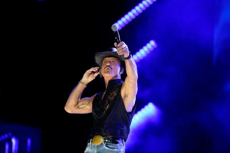 Tim McGraw performs during the third night of CMA Fest at Nissan Stadium in Nashville, Tenn., Sunday, June 7, 2026.