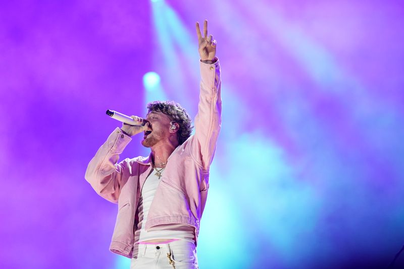 Bailey Zimmerman performs during the fourth night of CMA Fest at Nissan Stadium in Nashville, Tennessee, on Sunday, June 7, 2026.