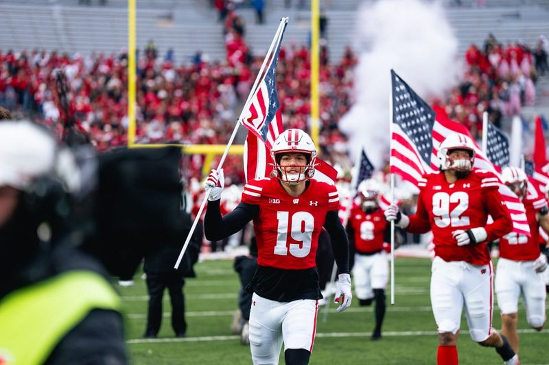 Former West De Pere football star Langdon Nordgaard (19) is entering his third season with the Badgers in 2026.