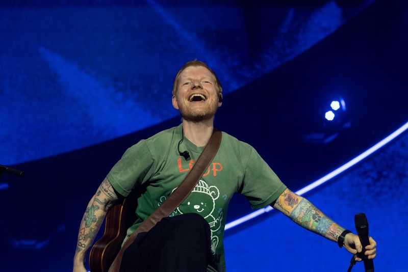 Ed Sheeran kicks off the North American leg of his Loop Tour at State Farm Stadium in Glendale, Arizona, on June 13, 2026. Journal Sentinel photography was not permitted for Sheeran's American Family Insurance Amphitheater concert for Summerfest June 25, 2026 due to a contractual dispute.