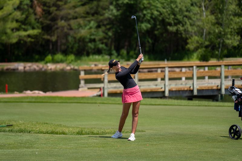 Payton Haugen of Elm Grove took the second round lead of the 2026 Wisconsin Women's Open at SentryWorld in Stevens Point on June 16, 2026 with a tournament total of 1-under par.