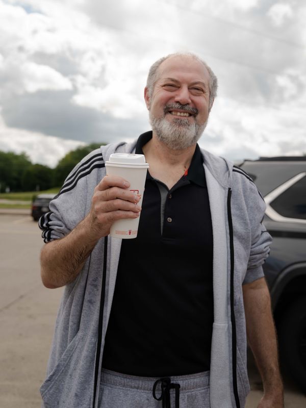 Salah Sarsour, pictured shortly after his release on June 18, 2026.
