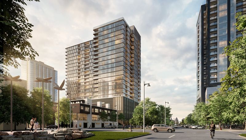 The 25-story, 226-unit Zenith condominium development is proposed for 701 E. Kilbourn Ave. by New Land Enterprises LLC.