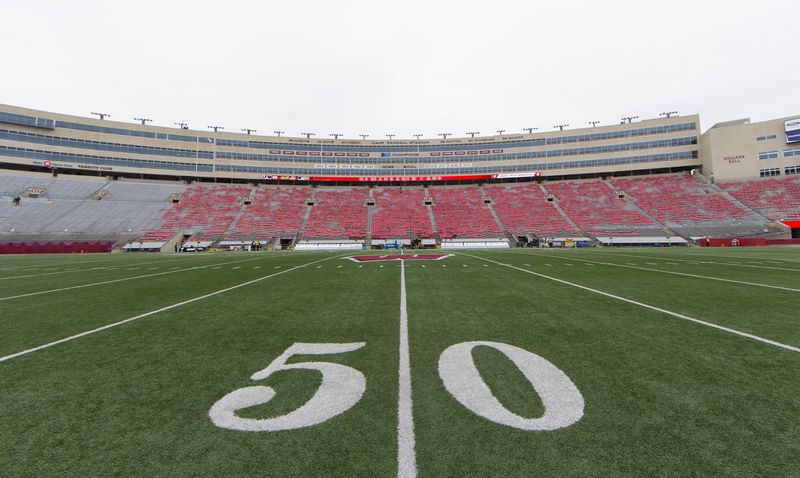 Nov 11, 2017; Madison, WI, USA; General view of an empty Camp Randall Stadium prior to a game between the Iowa Hawkeyes and Wisconsin Badgers. Mandatory Credit: Jeff Hanisch-USA TODAY Sports