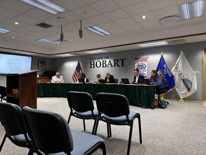 Hobart Village Board members on June 16 forward a draft ordinance for a 12-month data center moratorium to the village’s planning and zoning board.