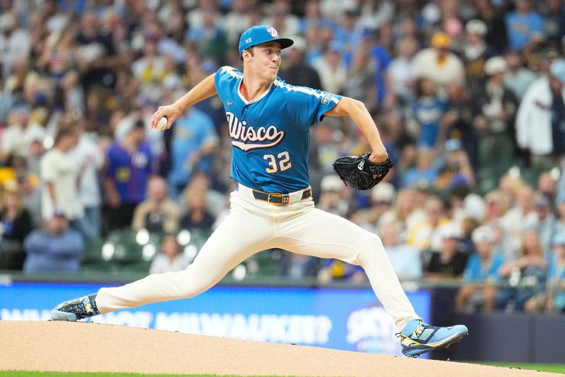 Milwaukee Brewers starter Jacob Misiorowski delivers a pitch against the Chicago Cubs during their game American Family Field on June 26, 2026.