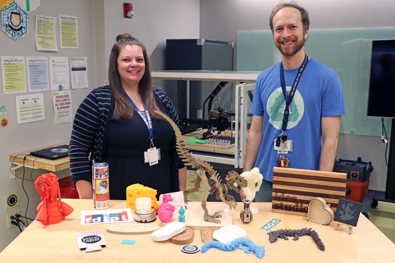 Idea Studio staff showcase a number of projects that are possible to make with the equipment available.