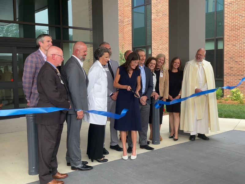 Leaders of Hospital Sisters Health System and Lifepoint Rehabilitation only July 16, 2026 cut the ceremonial ribbon to open the new, 40-bed HSHS Rehabilitation Hospital at 140 S. Taylor St., in Howard.