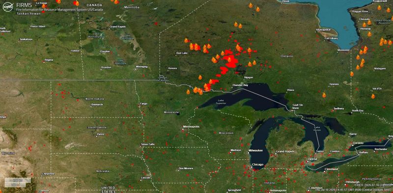 The current air quality is "Hazardous" in the Fox Valley with a reading of 577 in Appleton. The smoke is currently coming from wildfires in the northwest.