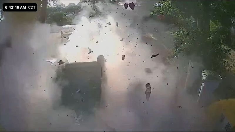 A Milwaukee sanitation worker was hospitalized July 15 due to improperly disposed oxygen tanks exploding in a garbage truck.
