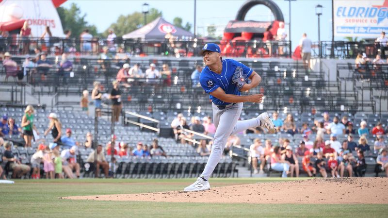 Brewers prospect Manuel Rodriguez delivers a pitch during his six no-hit innings in Chattanooga on July 21, 2026.