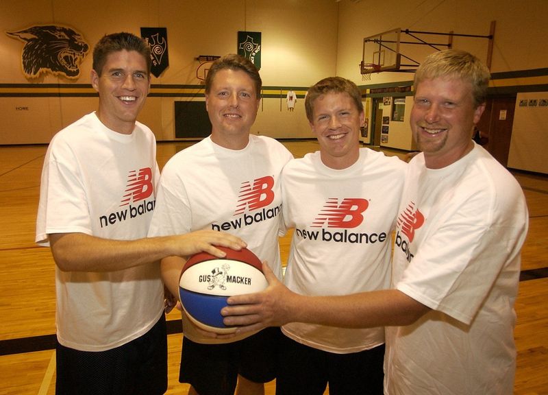 The Flying Knueppel Brothers - from left, Kon, Klint, Kole and Klay Knueppel - were a successful three-on-three team in the 1990s and early 2000s.