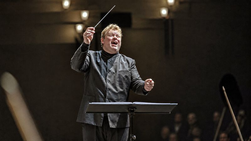 Peninsula Music Festival music director Rune Bergmann, shown leading the PMF Orchestra in concert, returns as the festival holds its 74th nine-concert symphony series from Aug. 4 to 22, 2026, at Door Community Auditorium in Fish Creek.